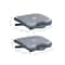 Mind Reader Black Adjustable Ergonomic Foot Rest, 2ct.